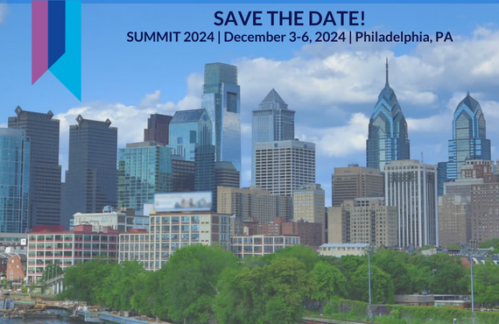 Save the date Summit 2024 in Philadelphia, PA.
